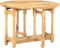 vidaXL - Eettafel - rond - 110x76 - cm - massief - mangohout