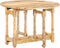 vidaXL - Eettafel - rond - 110x76 - cm - massief - mangohout