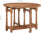 vidaXL - Eettafel - rond - 110x76 - cm - massief - mangohout