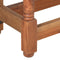 vidaXL - Eettafel - rond - 110x76 - cm - massief - mangohout