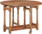 vidaXL - Eettafel - rond - 110x76 - cm - massief - mangohout