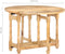 vidaXL - Eettafel - rond - 110x76 - cm - massief - mangohout