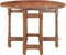 vidaXL - Eettafel - rond - 110x76 - cm - massief - mangohout
