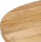 vidaXL - Eettafel - rond - 110x76 - cm - massief - mangohout