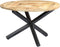 vidaXL - Eettafel - rond - 120x76 - cm - massief - mangohout
