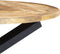 vidaXL - Eettafel - rond - 120x76 - cm - massief - mangohout