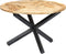 vidaXL - Eettafel - rond - 120x76 - cm - massief - mangohout