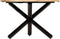 vidaXL - Eettafel - rond - 120x76 - cm - massief - mangohout