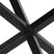 vidaXL - Eettafel - rond - 120x76 - cm - massief - mangohout