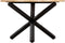 vidaXL - Eettafel - rond - 120x76 - cm - massief - mangohout