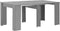 vidaXL - Eettafel - verlengbaar - 175x90x75 - cm - hoogglans - grijs