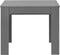 vidaXL - Eettafel - verlengbaar - 175x90x75 - cm - hoogglans - grijs