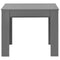 vidaXL - Eettafel - verlengbaar - 175x90x75 - cm - hoogglans - grijs