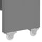 vidaXL - Eettafel - verlengbaar - 175x90x75 - cm - hoogglans - grijs