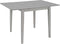 vidaXL - Eettafel - verlengbaar - (80-120)x80x74 - cm - MDF - grijs