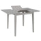 vidaXL - Eettafel - verlengbaar - (80-120)x80x74 - cm - MDF - grijs