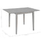 vidaXL - Eettafel - verlengbaar - (80-120)x80x74 - cm - MDF - grijs
