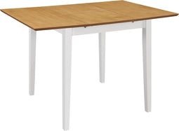 vidaXL - Eettafel - verlengbaar - (80-120)x80x74 - cm - MDF - wit