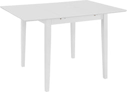 vidaXL - Eettafel - verlengbaar - (80-120)x80x74 - cm - MDF - wit