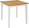 vidaXL - Eettafel - verlengbaar - (80-120)x80x74 - cm - MDF - wit