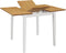 vidaXL - Eettafel - verlengbaar - (80-120)x80x74 - cm - MDF - wit