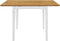 vidaXL - Eettafel - verlengbaar - (80-120)x80x74 - cm - MDF - wit