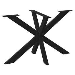 vidaXL - Eettafelpoot - spider - vorm - 120x68x(72-73) - cm - staal - zwart