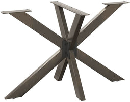vidaXL - Eettafelpoot - spider - vorm - 120x68x(72-73) - cm - staal - naturel