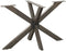 vidaXL - Eettafelpoot - spider - vorm - 120x68x(72-73) - cm - staal - naturel