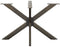 vidaXL - Eettafelpoot - spider - vorm - 120x68x(72-73) - cm - staal - naturel