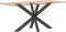 vidaXL - Eettafelpoot - spider - vorm - 120x68x(72-73) - cm - staal - antraciet