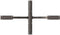 vidaXL - Eettafelpoot - spider - vorm - 120x68x(72-73) - cm - staal - naturel