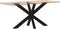 vidaXL - Eettafelpoot - spider - vorm - 120x68x(72-73) - cm - staal - zwart