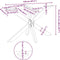 vidaXL - Eettafelpoot - spider - vorm - 120x68x(72-73) - cm - staal - antraciet