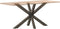 vidaXL - Eettafelpoot - spider - vorm - 120x68x(72-73) - cm - staal - naturel