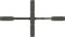 vidaXL - Eettafelpoot - spider - vorm - 120x68x(72-73) - cm - staal - antraciet