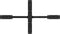 vidaXL - Eettafelpoot - spider - vorm - 120x68x(72-73) - cm - staal - zwart