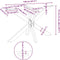 vidaXL - Eettafelpoot - spider - vorm - 120x68x(72-73) - cm - staal - naturel