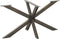 vidaXL - Eettafelpoot - spider - vorm - 150x78x(72-73) - cm - staal - naturel