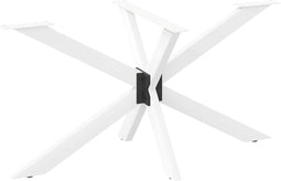 vidaXL - Eettafelpoot - spider - vorm - 150x78x(72-73) - cm - staal - wit