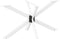 vidaXL - Eettafelpoot - spider - vorm - 150x78x(72-73) - cm - staal - wit