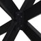 vidaXL - Eettafelpoot - spider - vorm - 150x78x(72-73) - cm - staal - zwart