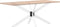 vidaXL - Eettafelpoot - spider - vorm - 150x78x(72-73) - cm - staal - wit