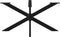 vidaXL - Eettafelpoot - spider - vorm - 150x78x(72-73) - cm - staal - zwart