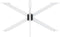 vidaXL - Eettafelpoot - spider - vorm - 150x78x(72-73) - cm - staal - wit