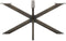 vidaXL - Eettafelpoot - spider - vorm - 150x78x(72-73) - cm - staal - naturel