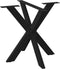 vidaXL - Eettafelpoot - spider - vorm - 85x85x(72-73) - cm - staal - zwart