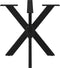 vidaXL - Eettafelpoot - spider - vorm - 85x85x(72-73) - cm - staal - zwart