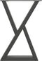 vidaXL - Eettafelpoten - 2 - st - 50x(72-73,3) - cm - staal - antraciet