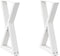 vidaXL - Eettafelpoten - 2 - st - 50x(72-73,3) - cm - staal - wit